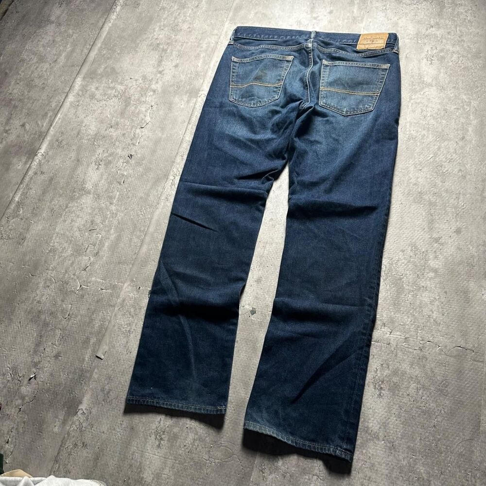 Abercrombie-fitch Men's Blue and Navy Jeans